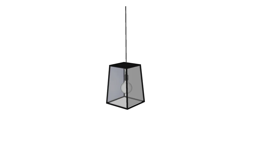 Artwood, Slim City, glass metall lamp square single 1