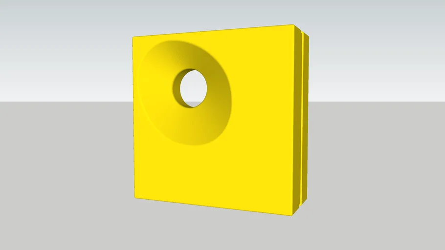 Cobogó Orvalho P Amarelo (elemento vazado 20x20cm) Burguina Cobogó