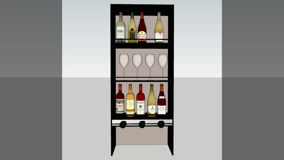Wine Rack with Track Socket