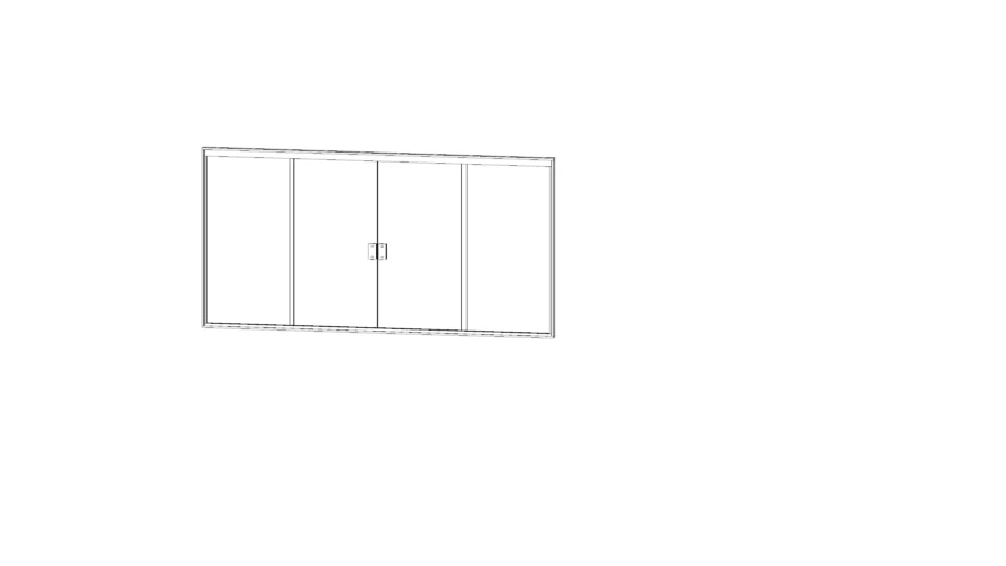 JANELA VIDRO 4 FOLHAS 200X100