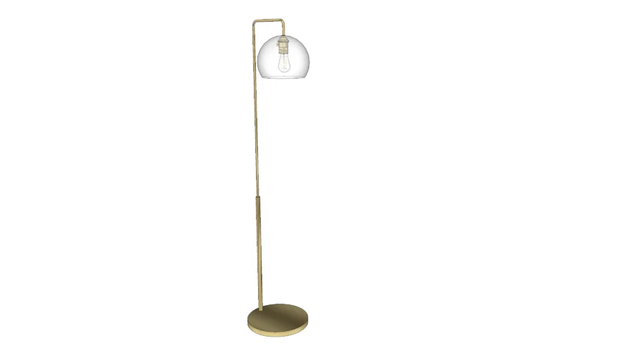 West Elm Glass Globe Floor Lamp