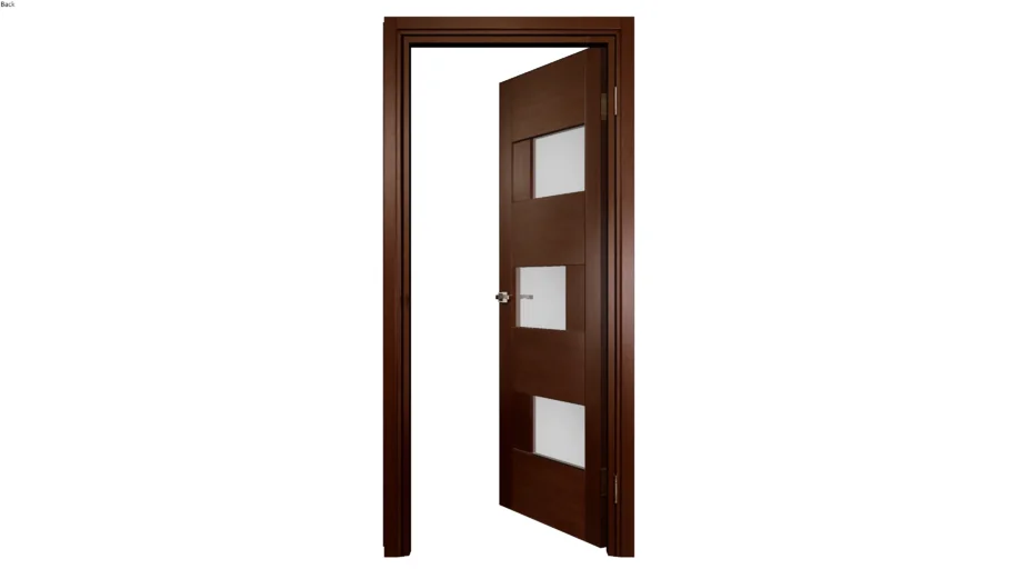 Door Wood Modern - Open