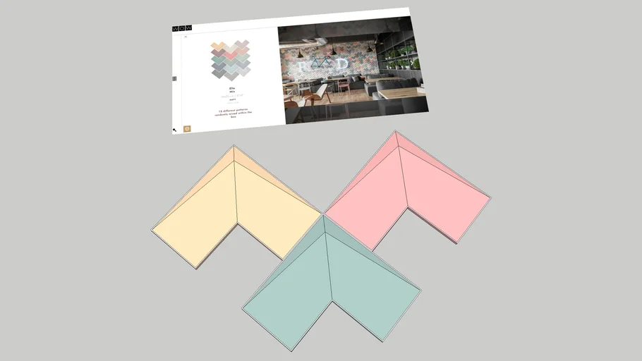 WOW TILE BOHO ELLE MIX 20X20