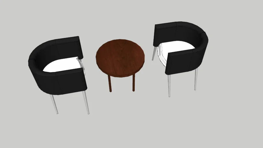 Coffee Table and Chair (by chessa)