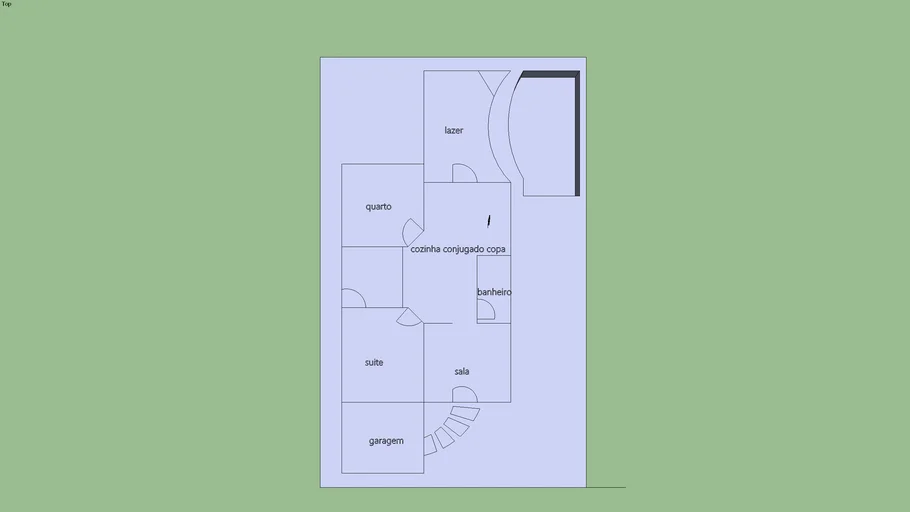 planta de casa moderna