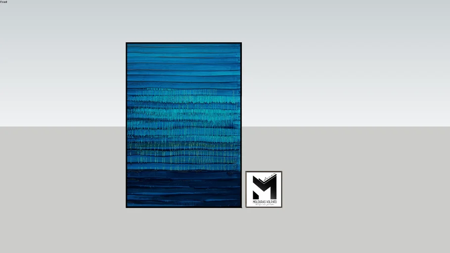 QUADRO PINTURA AZUL