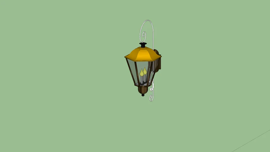 31" Custom Bronze Wall Lantern