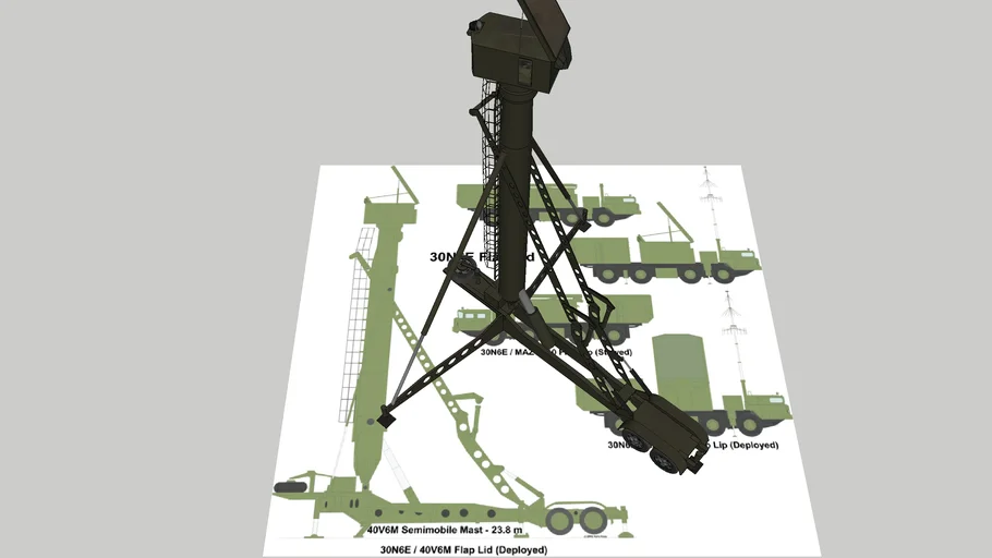 30N6E "Flap Lid" B Tracking and Engagement Phased Array Radar