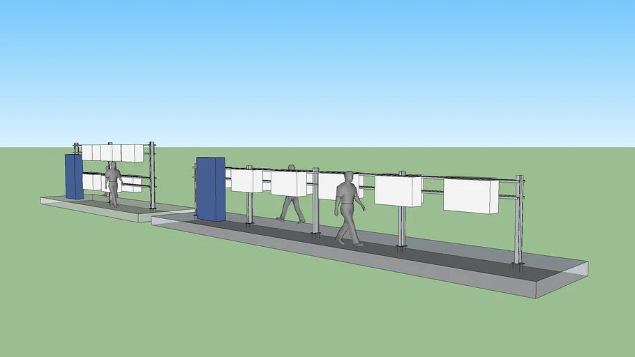Inverter Station with 11 Inverter (2 row and 1 row) without roof