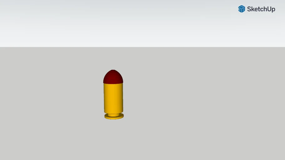 Modelo 3d de bala