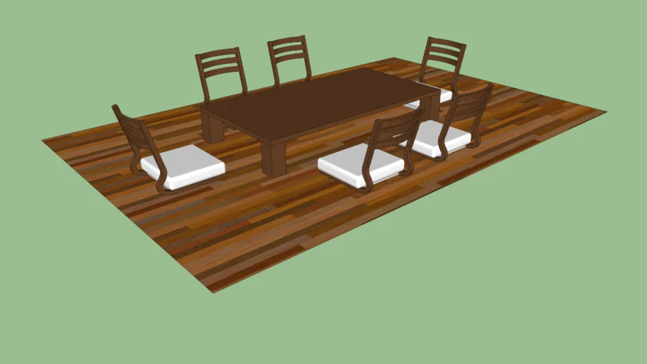 Japanese style dining table