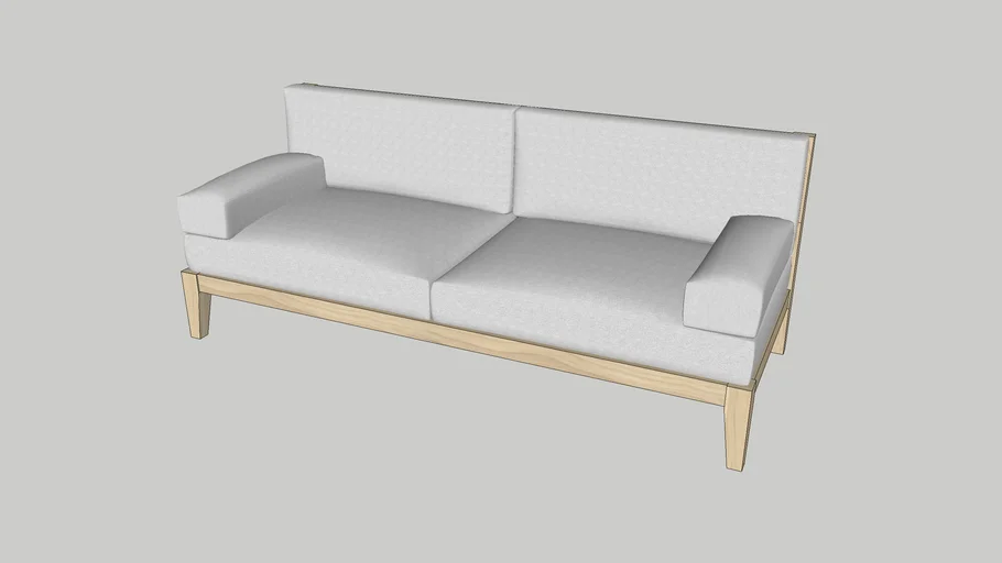 Simple Wood Sofa -5