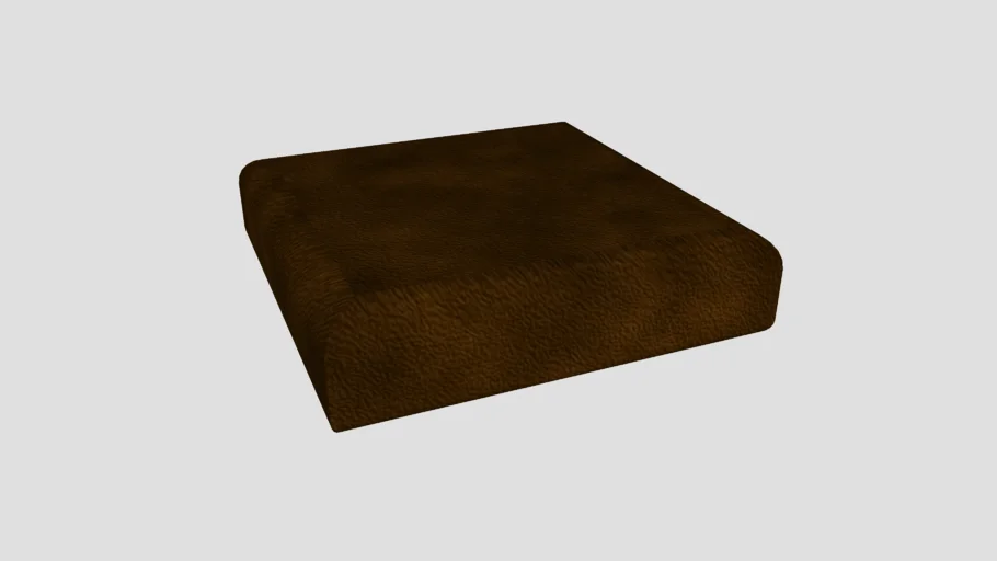Brown Leather Seat Cushion