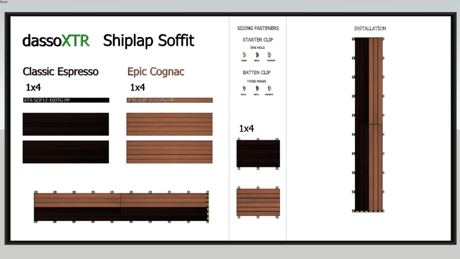 dassoXTR Shiplap Soffit