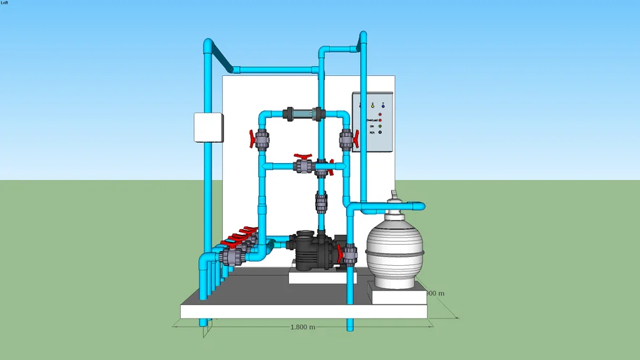 Mech Room Pool Filtration&Spa Pump