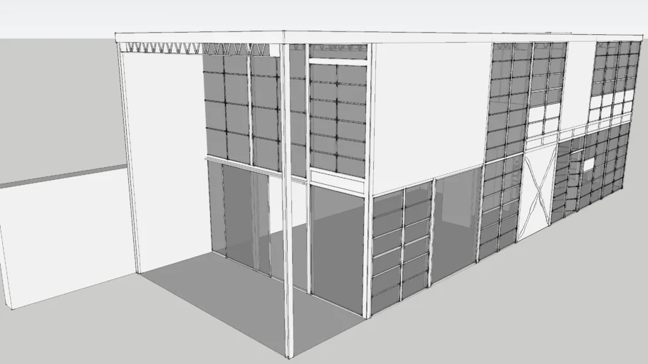 modo Architectural Modeling: The Charles Eames House in Sketchup