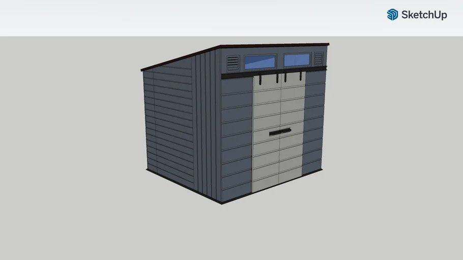 Suncast Modernist 8x7 Barn Door Shed
