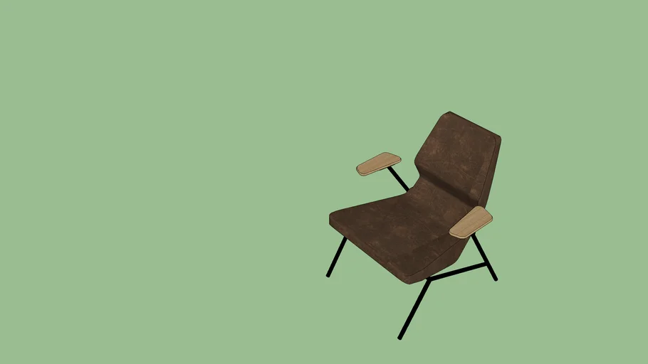 Nuans Oblique Metal Lounge Chair