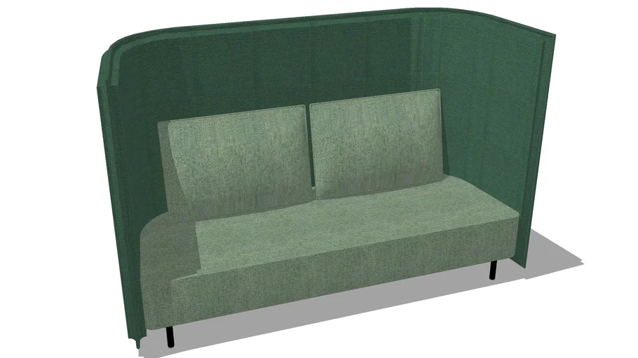naughtone Cloud Plain High Back Sofa 3 Seat