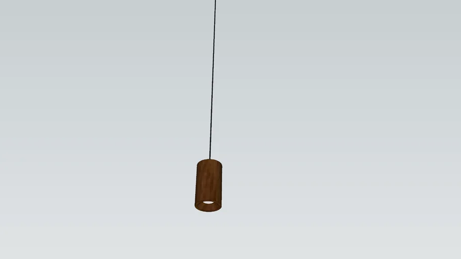 Wooden pendent light
