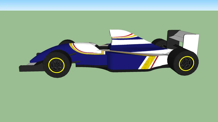 Voiture miniature, Renault Williams FW15C, Ayrton Senna - Label Emmaüs