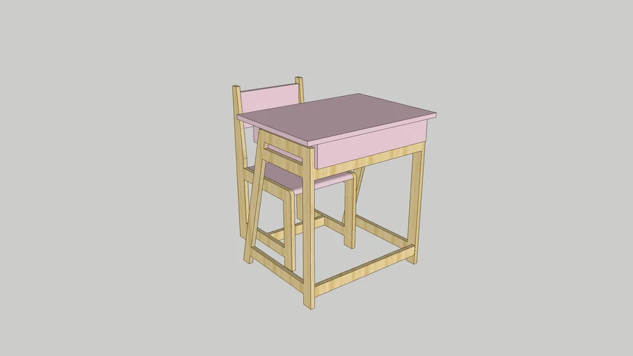 Meja Belajar anak PINK