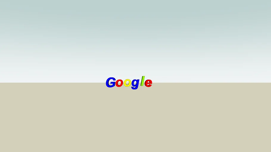 Google Logo | 3D Warehouse