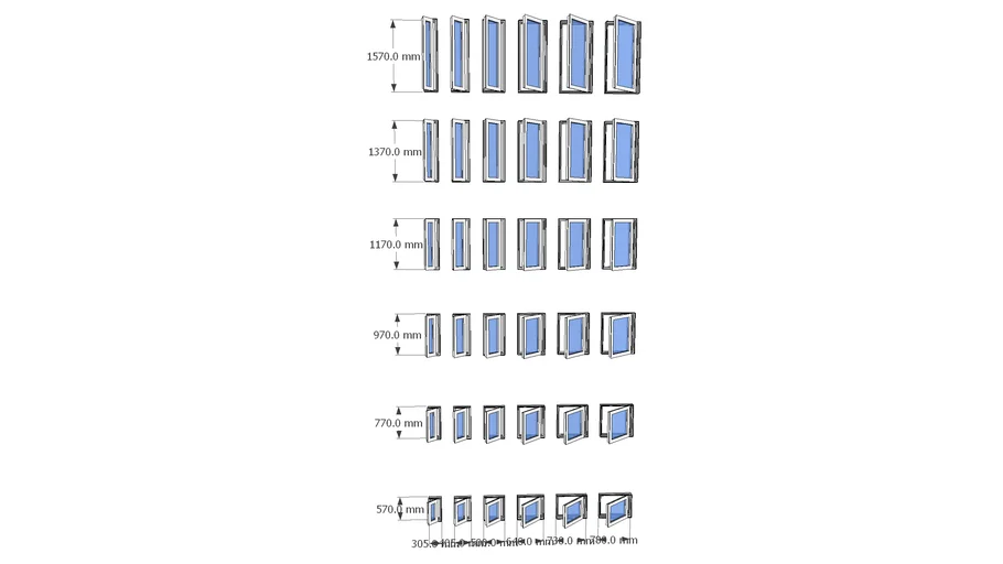 Vertical sliding windows