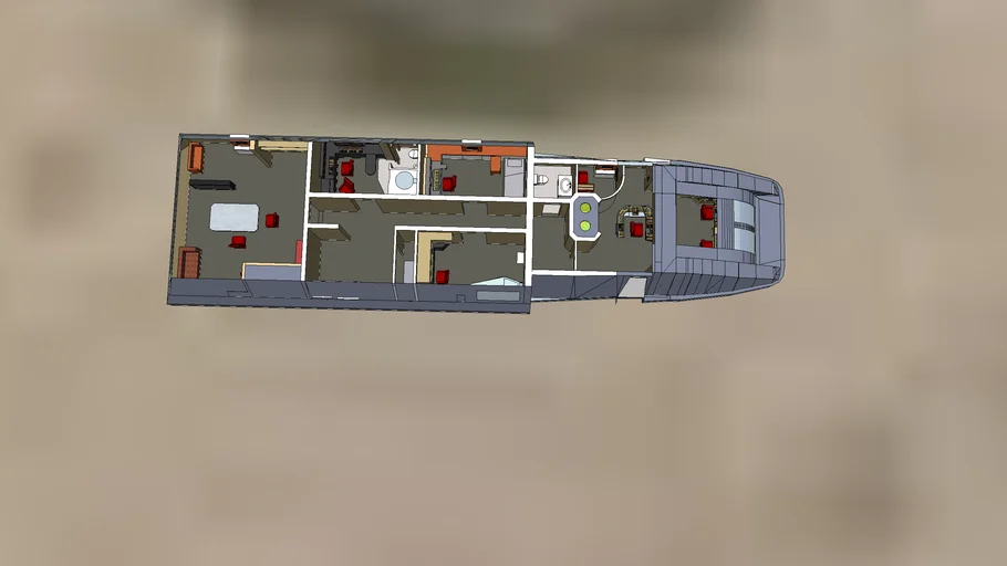 Delta House Runabout interior