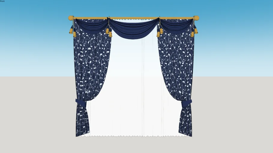 CLASSICAL FLORAL CURTAIN