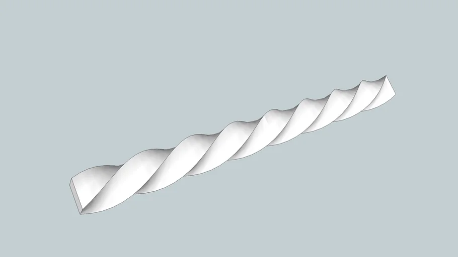 Twisted square bar 01