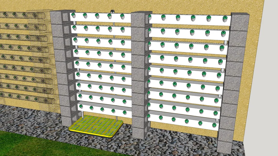 Hydroponics with blocks