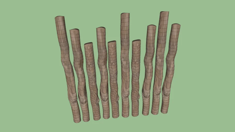 Eiken hout palen hek