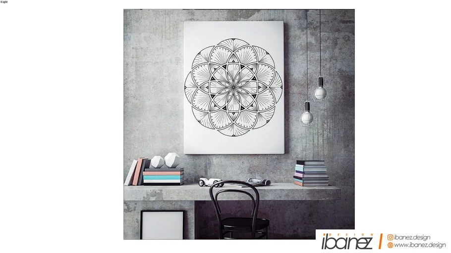 Canvas - Mandala dash n' dot