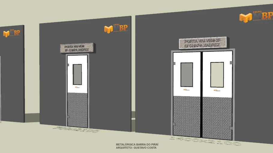 Porta Vedação Vai e Vem