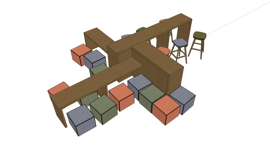 Cross Table | 3D Warehouse