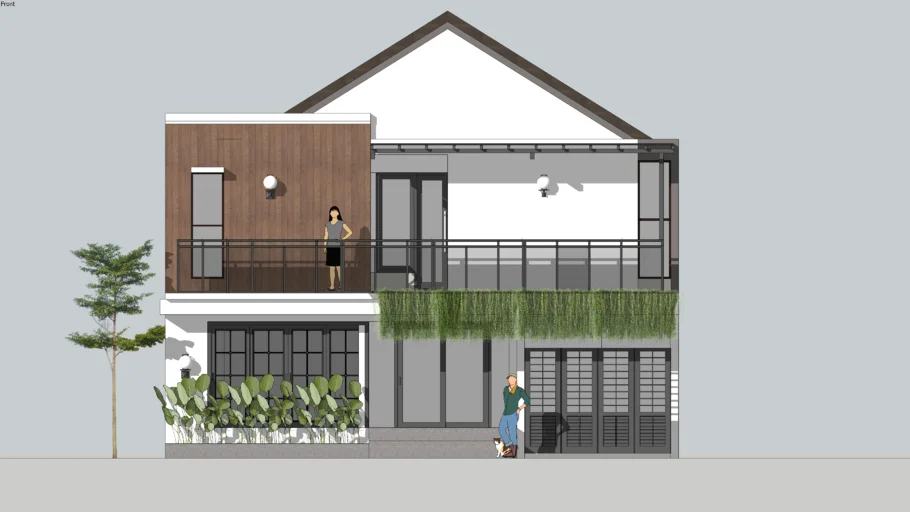 Simple minimalis Facade