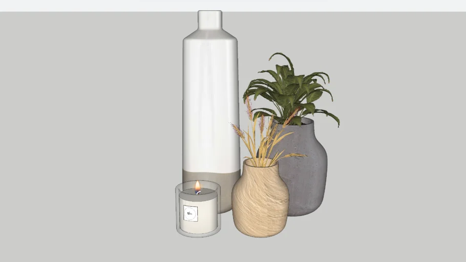 Vela Vasos e Plantas