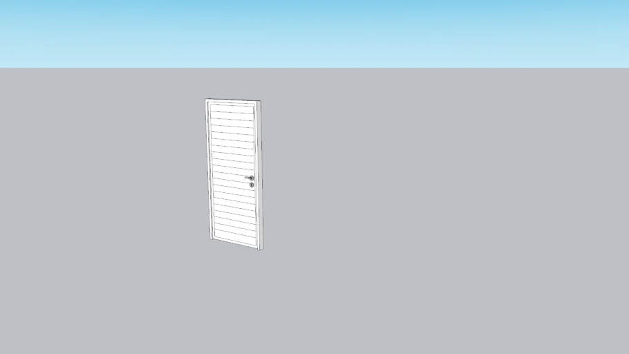 White aluminium door