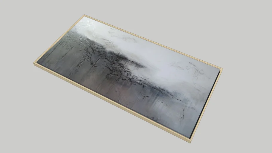 painting in wooden frame