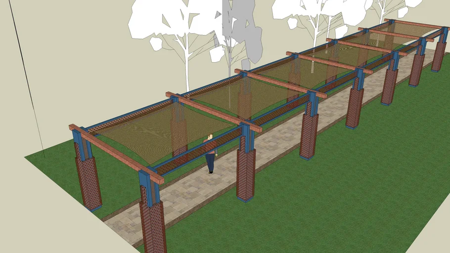 walkway shade | 3D Warehouse