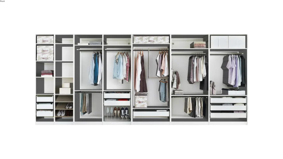 Ikea Wardrobes collection 3 (low poly)