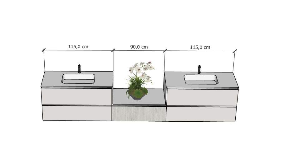 Double Vanity Unit