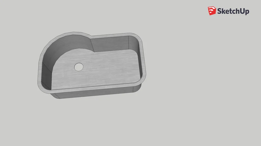 Kazza KB-16-SP11 Kidney Kitchen Sink