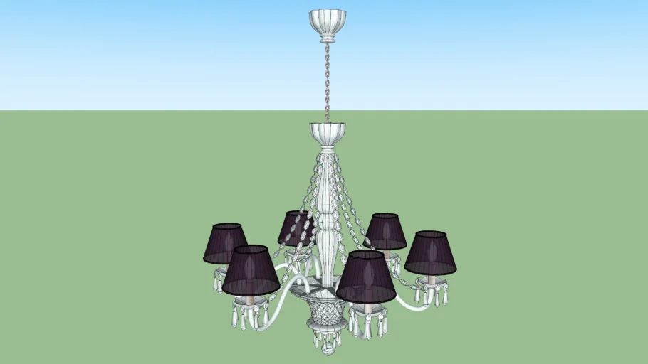 Classic Crystal Chandelier 6 lights