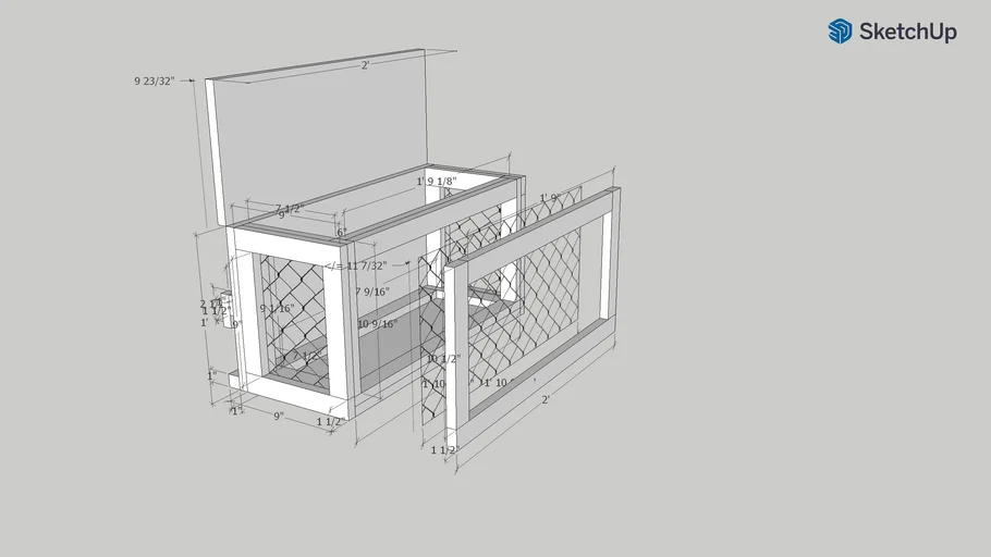 Rabbit Hay Box v4 | 3D Warehouse