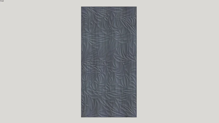 4' x 8' Wall Panel | MirroFlex Formula: Sculpted Petals + Steel Strata