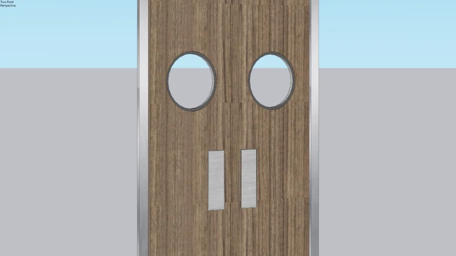 restaurant kitchen double door