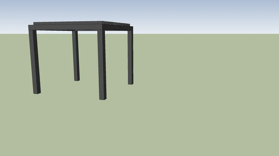 MIRADOR 10X10 ADJUSTABLE LOUVERED ALUMINUM PERGOLA