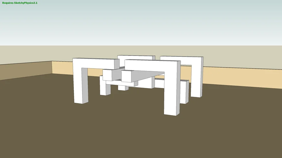 SketchyPhysics STOMPER walking robot